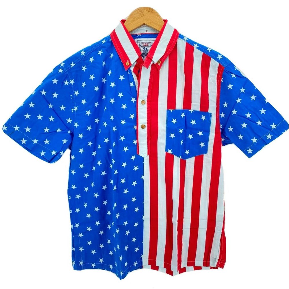 Chubbies Button Shirt Men's USA Patriotic 4th July